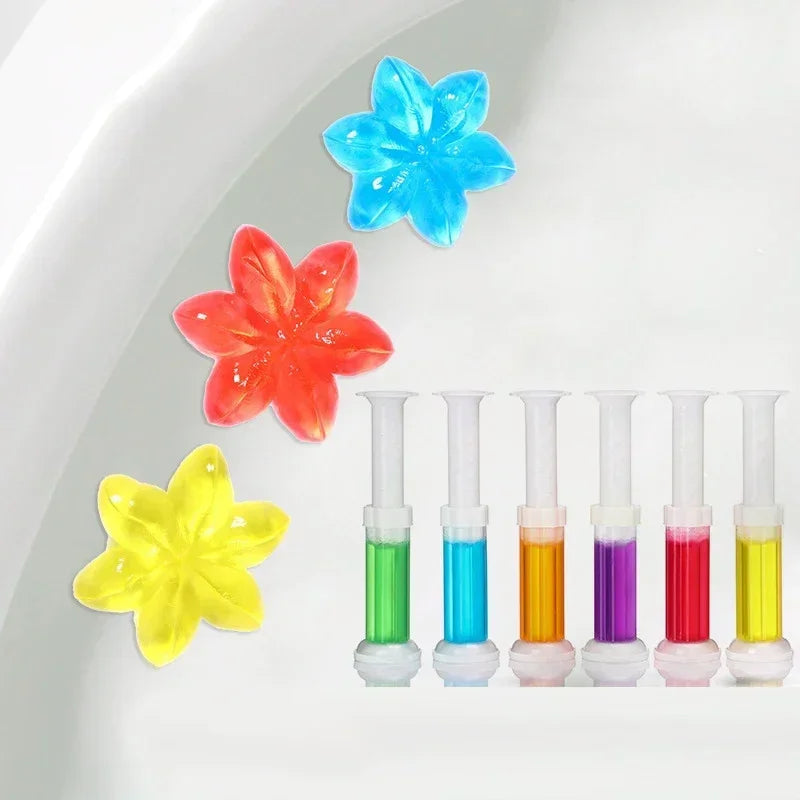 Floral Gel Toilet Cleaning Stamp