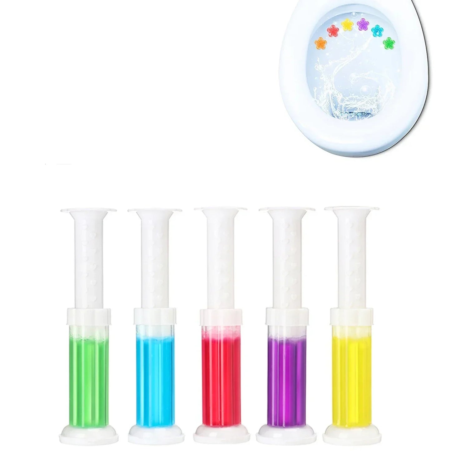 Floral Gel Toilet Cleaning Stamp